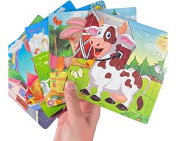 5 Legpuzzel set houten puzzel 20 stukjes