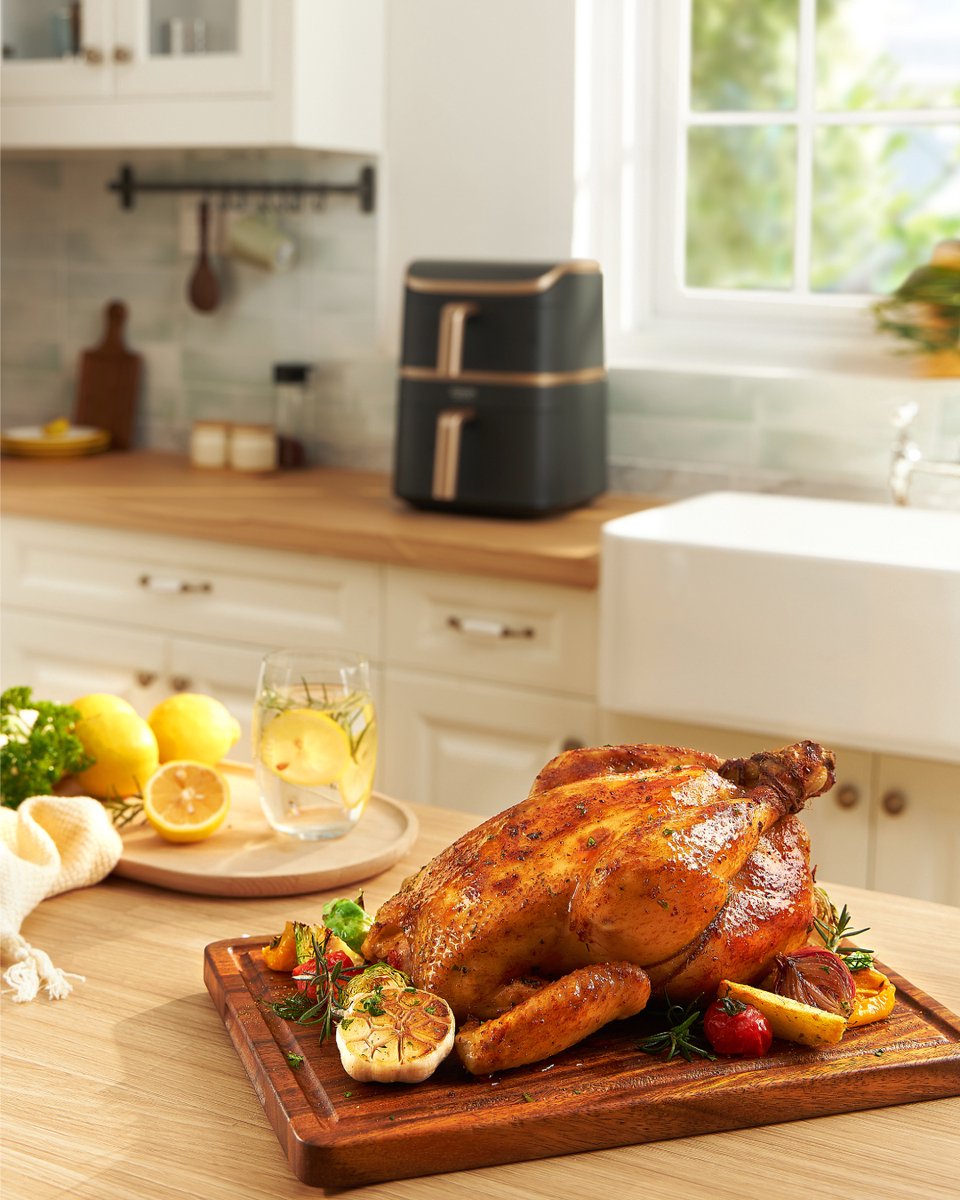Afbeelding 2 van Cosori XXL Airfryer Turbo Tower Pro - Keramische coating - 10.8 liter inhoud - 2 manden apart in te stellen - 7 programma's