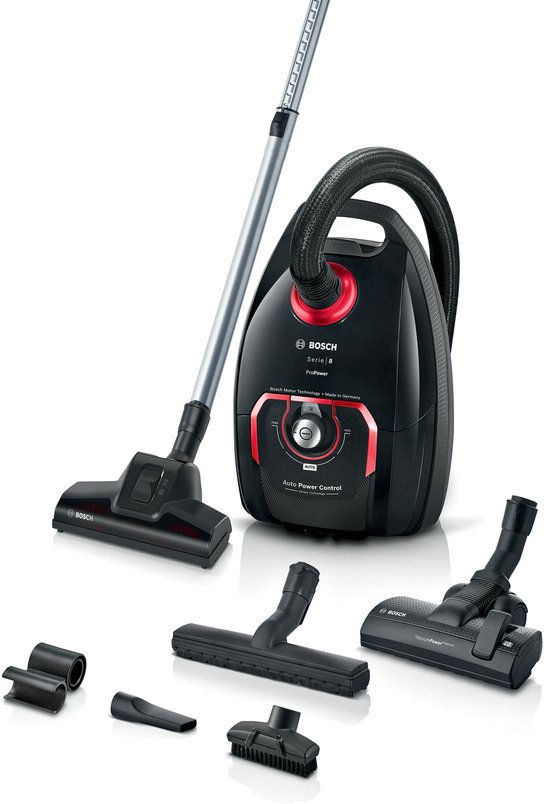 Bosch Serie 8 BGL8POW3A stofzuiger 5 l Trommelstofzuiger Droog 890 W Stofzak