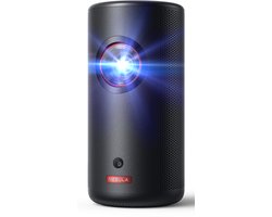 Anker Nebula Capsule 3 Laser - Draagbare Smart Mini Projector - 1080p Full HD - 300 ANSI Lumen - Laserprojector - Autofocus - 120-inch Beeld - Ingebouwde Batterij met 2-5 Uur Speeltijd - Dolby Digital - Zwart