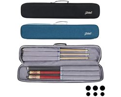 Biljart of pool keu tas 3+3 donker blauw