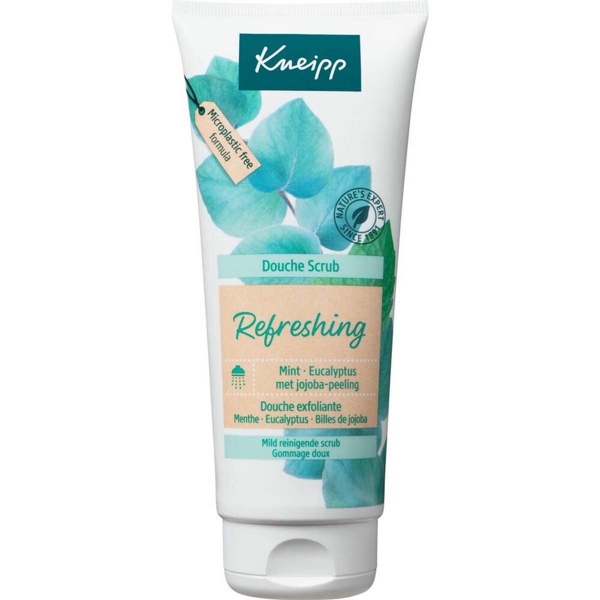Goedkoopste 3x Kneipp Douche Scrub Refreshing Mint en Eucalyptus 200 ml