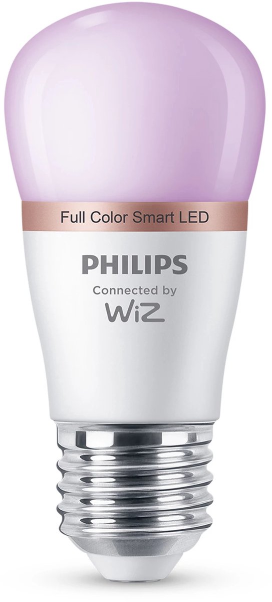 Philips Smart Lighting - Kogellamp - Slimme LED-Verlichting - Gekleurd en Wit Licht - E27 - 40W - Mat - Wi-Fi