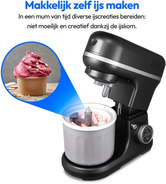 MEDION Keukenmachine met vleesmolen, blender 4-in-1, Zwart van Medion — afbeelding 4