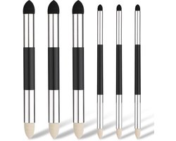6 stuks Artist Blending Sponge Pens - 2 maten dubbelzijdige poeder schetskwasten - Herbruikbaar - Wrijf-, schilder-, kunst-, schuimmengsticks - Voor…