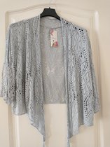 Dames vest Resa-effen licht grijs-model XL/XXL-Curvy Mode