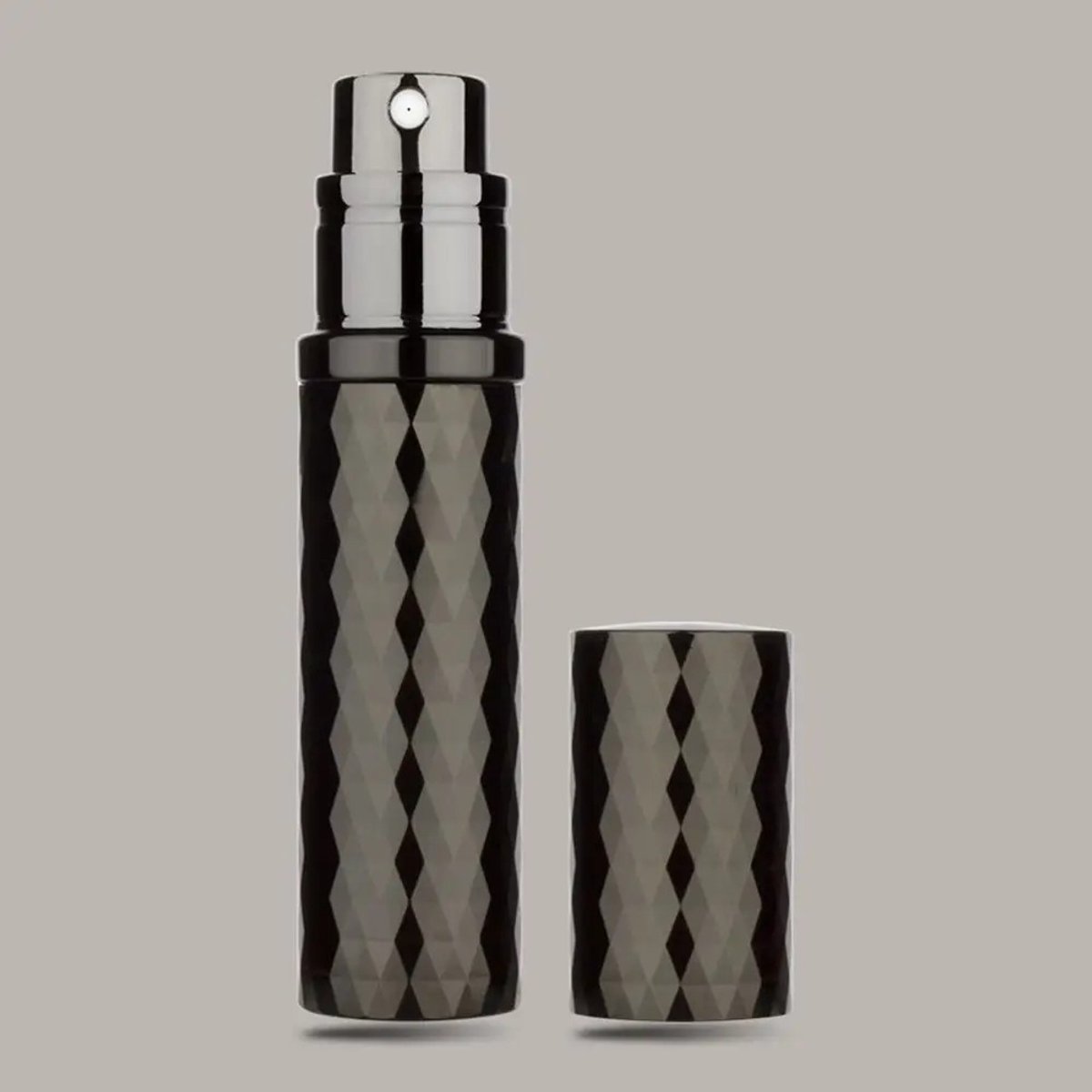 WiseGoods Premium Navulbare Mini Parfumverstuiver 5ML - Reisflesje Parfum - Reisaccessoires - Reisflesjes - Reizen - Zwart