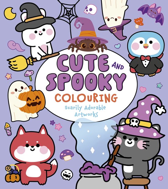 Cosy Time- Cute and Spooky Colouring - cover