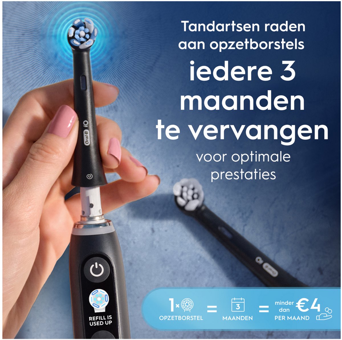 Oral-B iO Ultimate Clean Opzetborstels - CrissCross, 2 stuks thumbnail 3