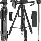 Studio ME Telefoon Statief - 180 cm - Camera Statief - Zwart - Monopod - Tripod Smartphone - Telefoonhouder - Tripod Iphone - Statief Telefoon / Camera / DSLR