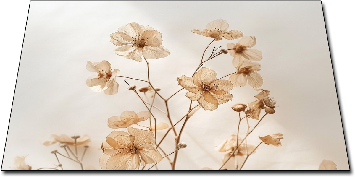 Papillon Inductie Beschermer - Antislip Afdekmat - 60x52 - Droogbloem tak