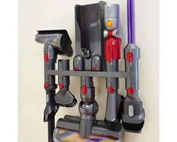 17Parts Wandhouder voor Dyson V7 V8 V10 V11 V12 V15 – Stofzuiger Accessoirehouder – 8-in-1 Organizer voor Opzetstukken – Wandmontage – Inclusief Pluggen en Schroeven – Ruimtebesparende Opbergoplossing