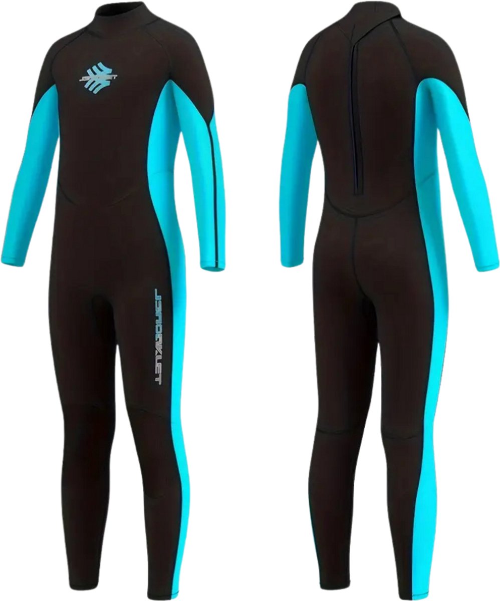 Bovista Wetsuit Kinderen Swimsuit Shorty Surfpak Duikpak Lange Mouw Zwemsuit – 10y Zwart