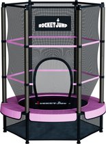 RocketJump LF14 Trampoline - Inclusief veiligheidsnet - Kindertrampoline 140 cm - Roze
