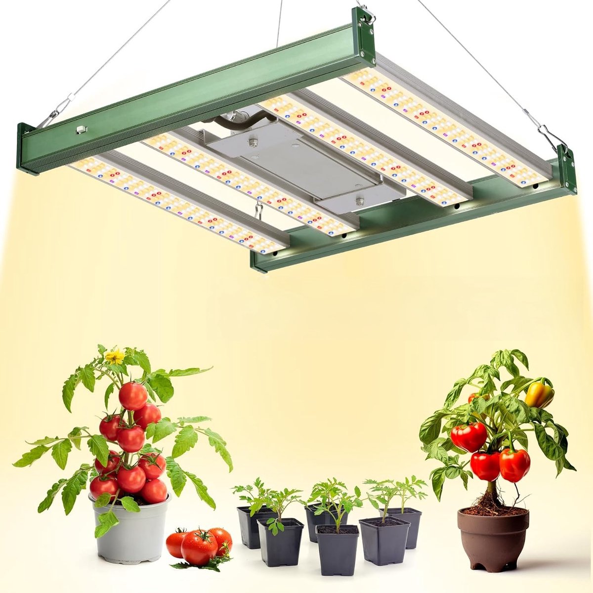 Plantenlamp 1200W LED-plantenlamp kweeklampen voor binnen - LED-groeilicht met volledig spectrum voor kamerplanten, groenten en bloemen - VAYALT - Hoog rendement (5000k, 3000k, 380nm, 460nm, 660nm, 730nm).
