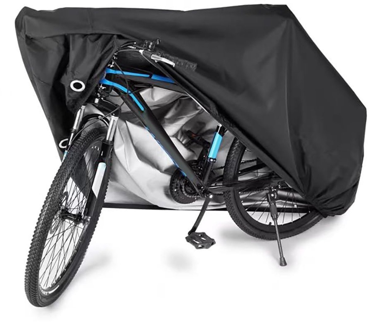 Fietshoes - Scheurvast Oxford-materiaal van 210D - Buitenfietshoes - Stofdicht, regenbestendig, UV-bestendig - Met sleutelgat en winddichte gesp om verlies te voorkomen - Geschikt voor mountainbikes en racefietsen - Zwart