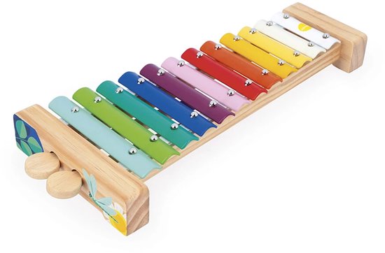 Janod Gioia - Houten Xylofoon - Muziekinstrument - Bevat 12 Tonen - Met 2 Stokjes Die Gemakkelijk Op Te Bergen Zijn - Ideaal Voor Het Ontwaken Van Het Ritmegevoel Bij De Allerkleinsten! - Geschikt Vanaf 18 Maanden van Janod — afbeelding 2