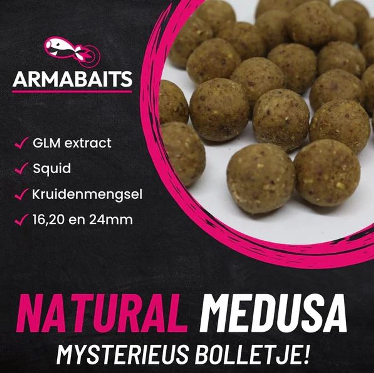 Armabaits Boilies Natural Medusa 2,5 kg 20 mm