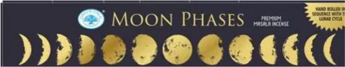 Green Tree Wierookstokjes 'Moon Phases', Green Tree, 15 gram