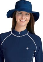 Coolibar UV bucket hoed Heren - Donkerblauw - Maat S/M