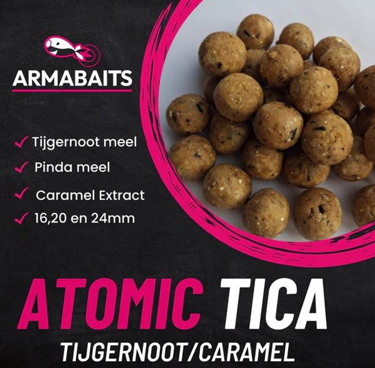 Armabaits Boilies Atomic Tica 2,5 kg 20 mm