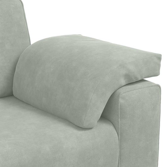 vidaXL - Canapé causeuse - 120 - cm - velours - gris clair