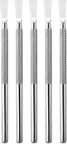 YUBBI 5 delige Nail Art Striper Tool Set - Geschikt voor Gelpaint - Nagel Design - RVS - 13.3 cm
