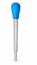 Aqua-Loui® - Pipet Groot - Pipet Lang - Pipet met Rubberen Knijpbal - 30ml - Pipet met schaalverdeling - Pipetflesje - Pipet voor Vloeistoffen - Druppelteller - 29cm