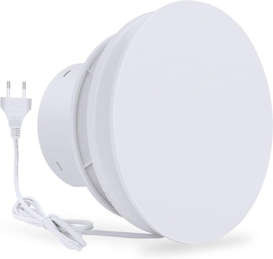 HUGOOME Abluftventilator 100mm 12W - 95m³/h Mit Rückschlagventil Für Küche & Bad