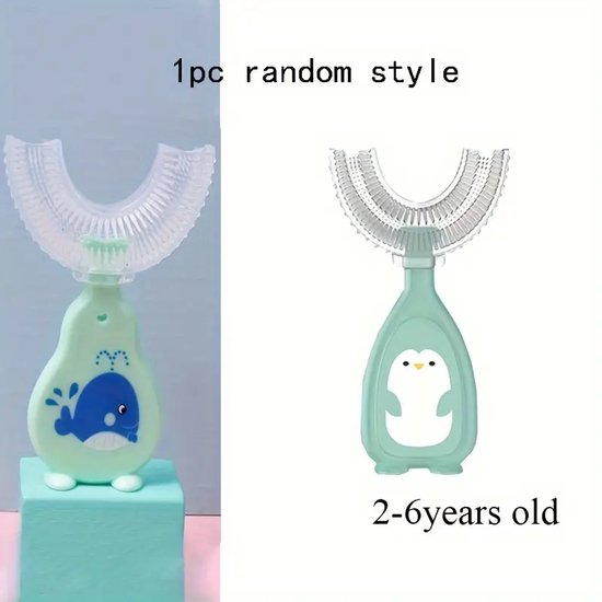 Kinderen tandenborstel Kinderen producten Kinderen U-vormige tandenborstel Siliconen tandenborstel Z