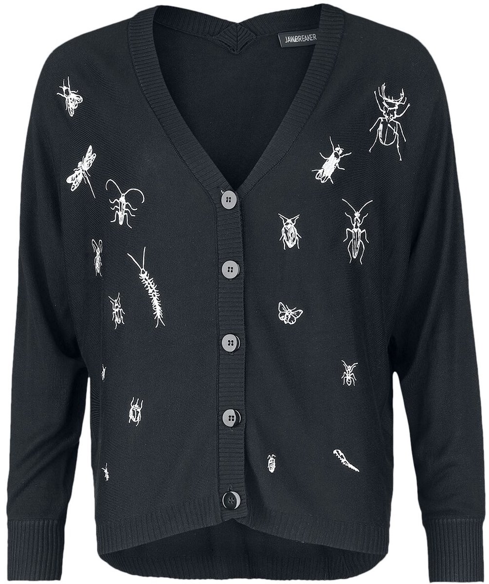 Jawbreaker Way Out Dames Cardigan - zwart/wit - L