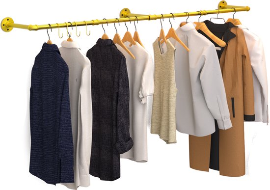 Achat Kledingrek in industriële stijl op wielen en gros