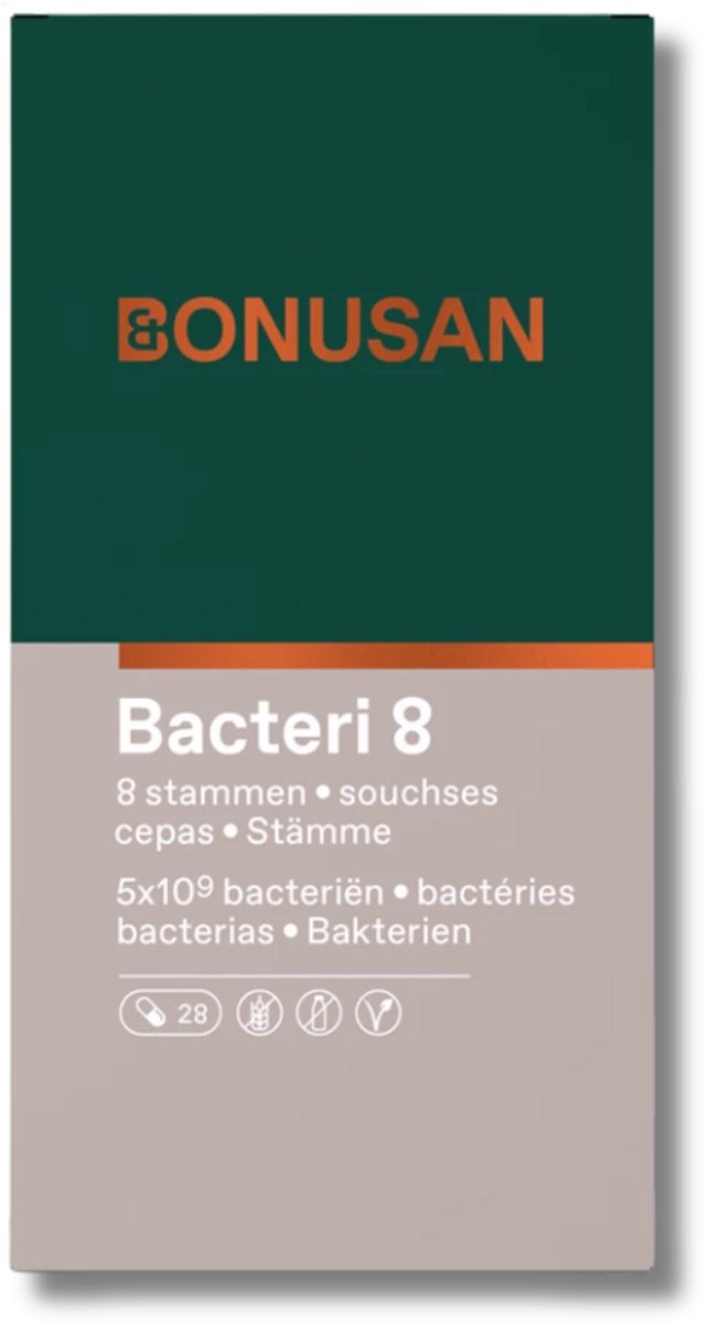 Goedkoopste BONUSAN Bacteri 8 - Probiotica – 28 Capsules – Maagzuurbestendig
