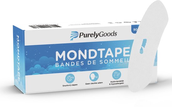 PurelyGoods mondtape – 90 stuks – anti snurk – myotape