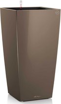 LECHUZA Plantenbak Cubico 40 ALL-IN-ONE hoogglans taupe 18215