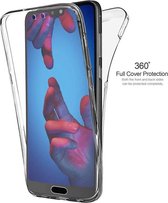 360° Protection Hoesje PC & Kunststof Transparant voor de Huawei P20 Lite