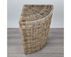 Rieten Hoekwasmand -H65 cm-Riet-Rotan