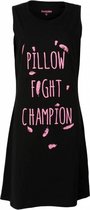 Irresistible Ladies Nightdress Black with Text print IRNGD1610A Tailles: M