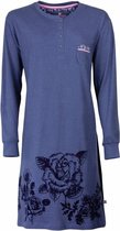 Tenderness Dames Nachthemd Blauw TENGD2605A - Maten: L