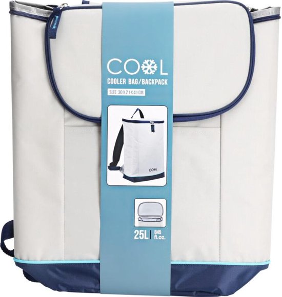 Progarden Koelrugzak 25L - Isolerende Rugtas - Grijs/Blauw - 30x21x41 cm - Picknick & Outdoor van ProGarden — afbeelding 2