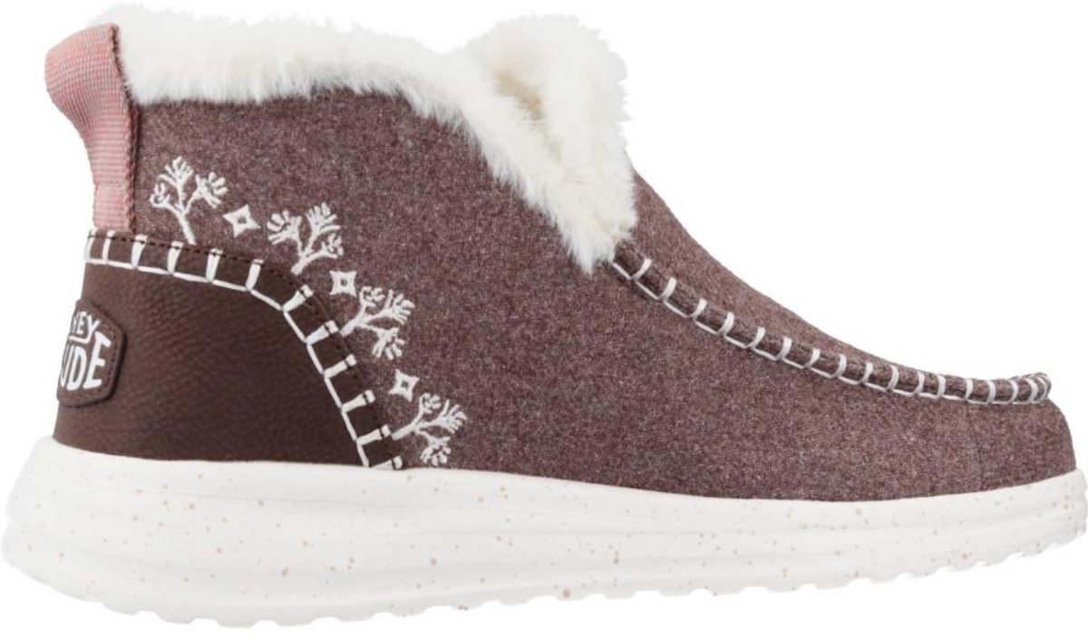 Hey Dude Denny Wool Faux Shearling Schoenen Bruin EU 38 Vrouw