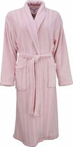 Tenderness dames badjas roze met ingeweven satijnen streep-BRD05111B Maten: L