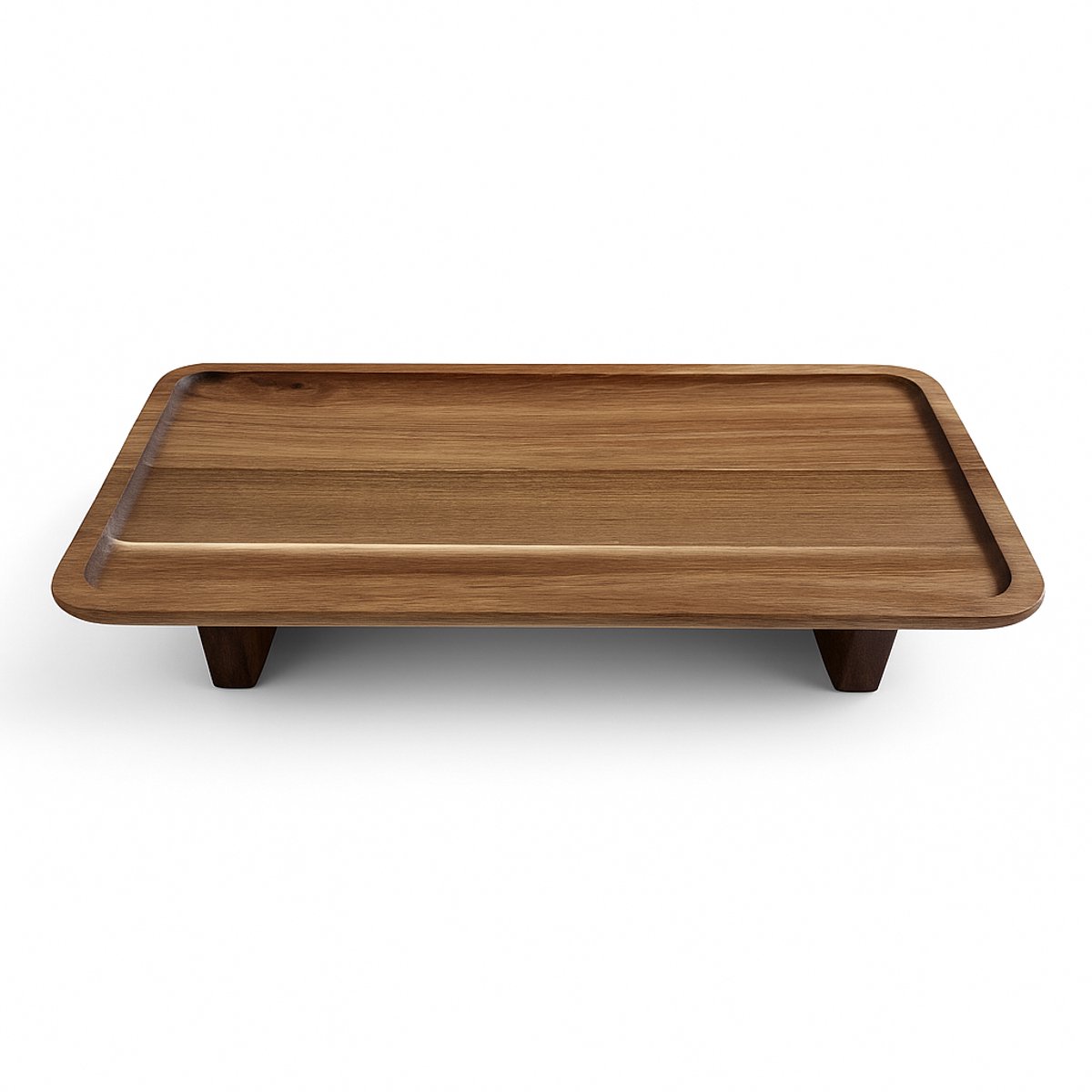 Alpina bamboe serveertray - bruin, 38 x 20 cm