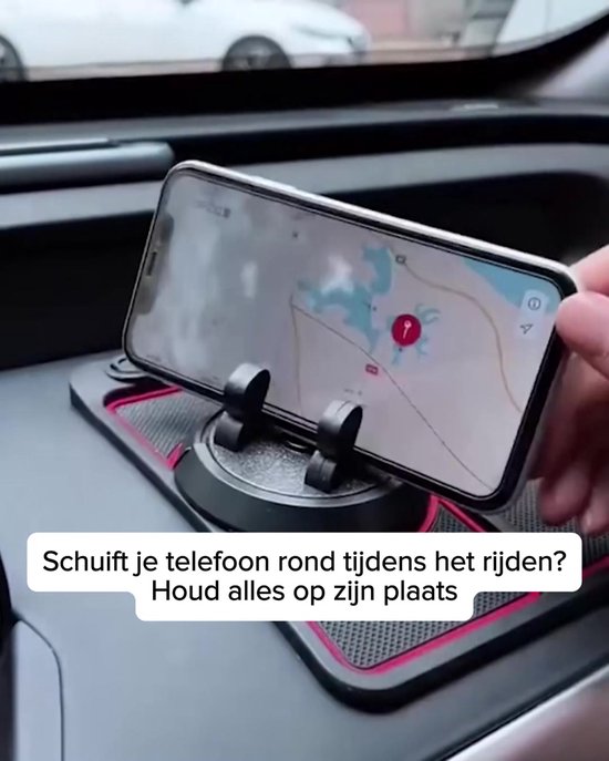 Support De Téléphone De Voiture Rotatif à 360 °, Support De Carte Prada, Support De Téléphone Intelligent, Support GPS, Support Rapide, Xiaomi, IPhone, Apple 12, Samsung