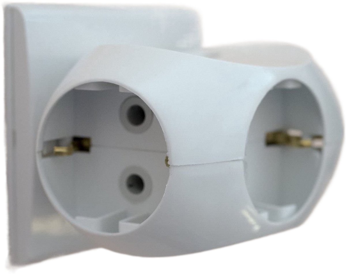 Multistekker, adapterstekker, geaard contact, kinderbescherming