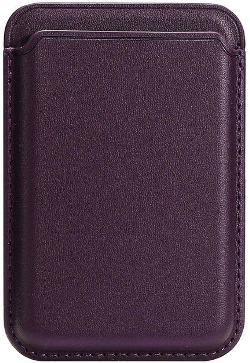Magnetische Kaarthouder Geschikt Voor iPhone Magsafe - Wallet Card Holder - Portemonnee - Pasjeshouder - voor iPhone 12 / 13 / 14 / 15 / 16 / 17 / PRO / PRO MAX - paars