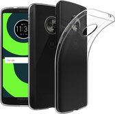 Ntech Motorola Moto G6 Plus Transparant TPU Siliconen hoesje