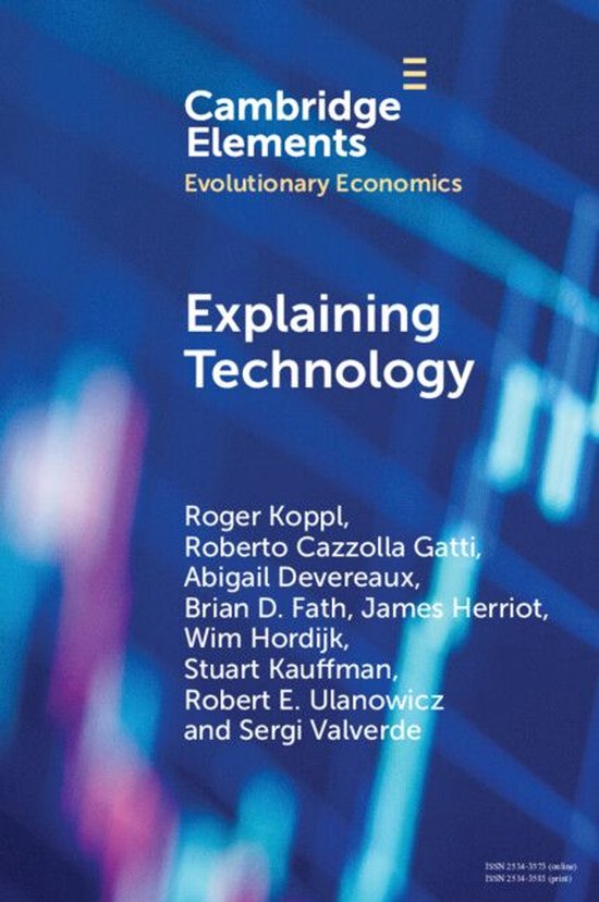 Elements in Evolutionary Economics - Explaining Technology - cover