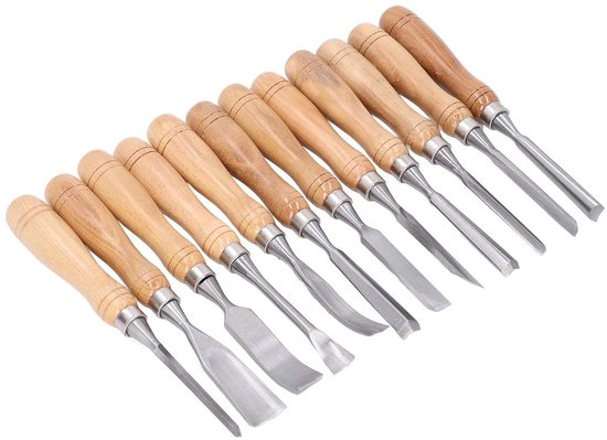 BeaverCraft Geometric Wood Carving Set S05 Book houtsnijset met houten