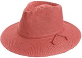 Gilly Fedora Dames Zonnehoed Kreukbestendig House of Ord Reishoed Verstelbaar - Maat: M-L: 58 cm - Masala